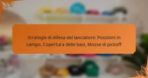 Strategie di difesa del lanciatore: Posizioni in campo, Copertura delle basi, Mosse di pickoff